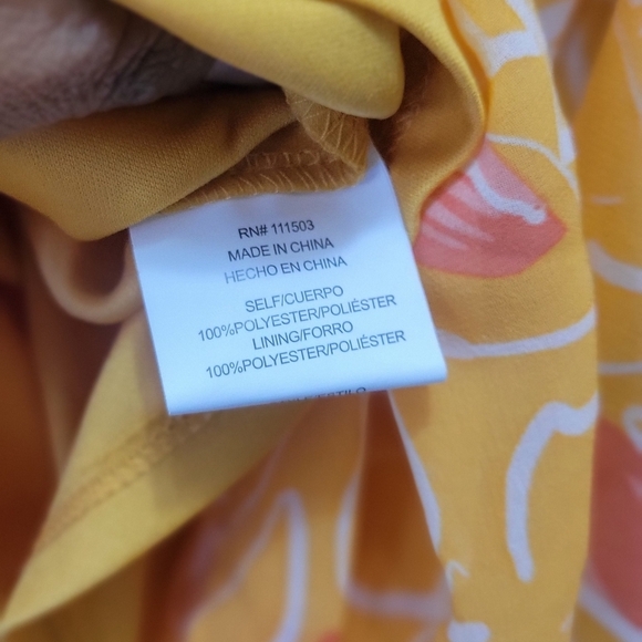 AUW Women's Floral Boho Padded Bra Dress Size Large NWT - Picture 7 of 8